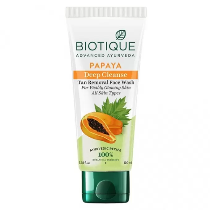 BIOTIQUE PAPAYA DEEP CLEANSE FACE WASH 100 ml