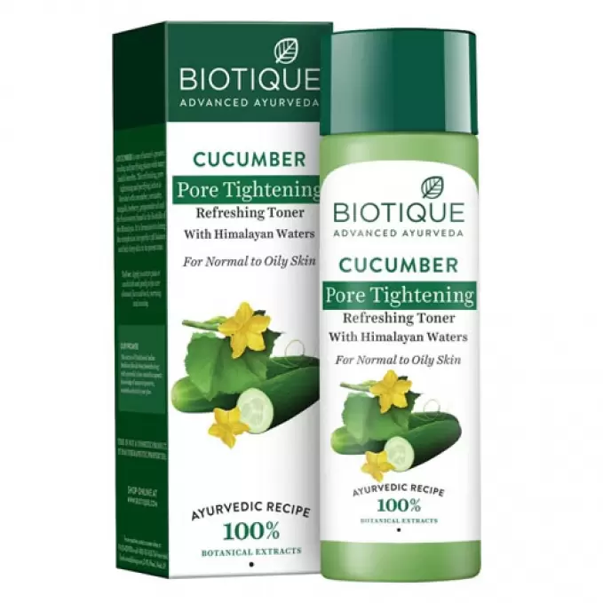 BIOTIQUE CUCUMBER PORE TIGHTENING REFRESHING TONER  120 ml