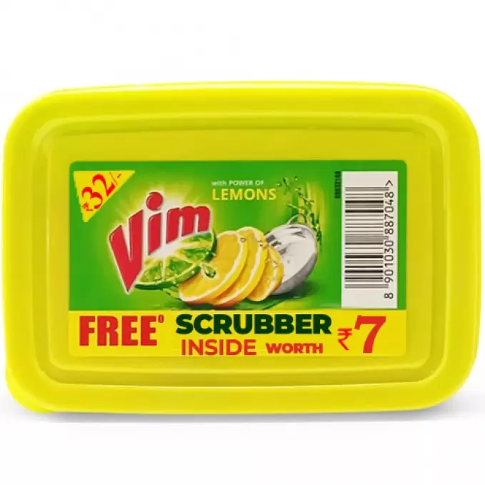 VIM LEMON DISHWASH BAR TUB 250 gm