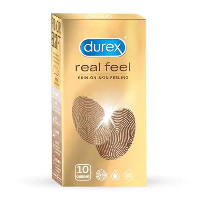 DUREX REAL FEEL CONDOMS 10 Nos