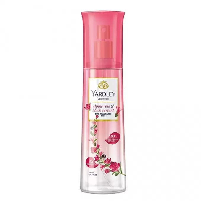 YARDLEY ALPINE ROSE BLACK CURRANT SPRAY 140 ml