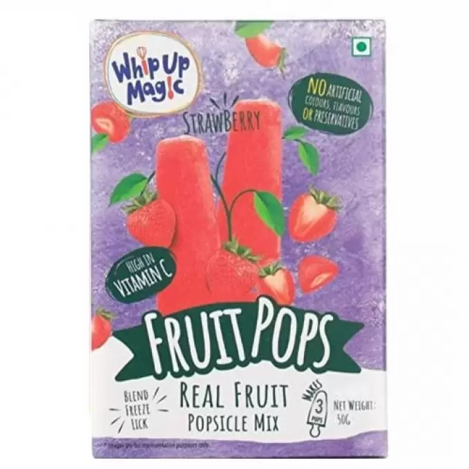 WHIP UP MAGIC FRUIT POPS STRAWBERRY 50 gm