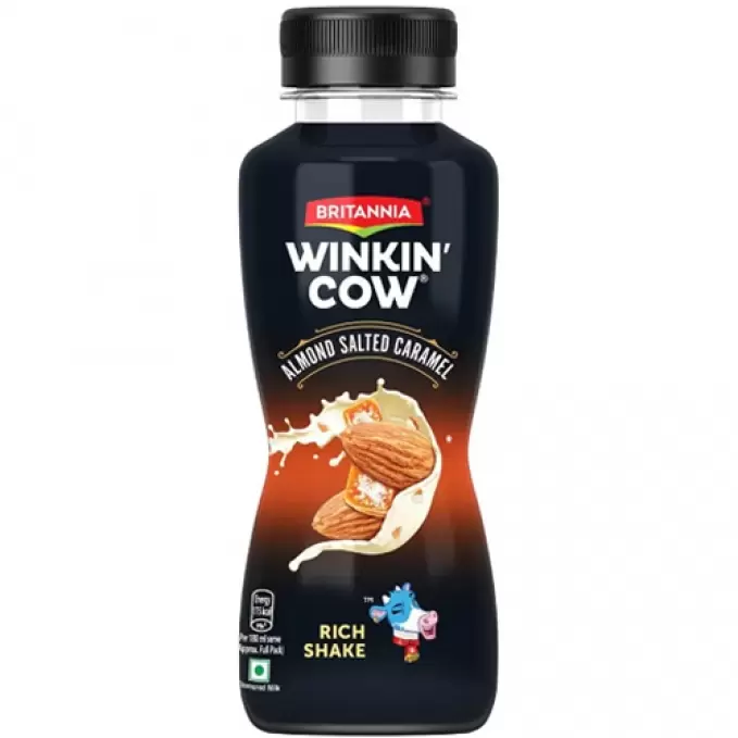 BRITANNIA WINKIN COW ALMOND SALTED CARAMEL 180ml 180 ml