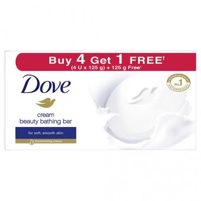 DOVE CREAM BEAUTY BATHING BAR 4*125G 125 gm