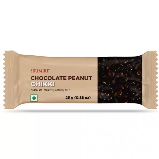 SIRIMIRI CHOCOLATE PEANUT CHIKKI 25g 25 gm