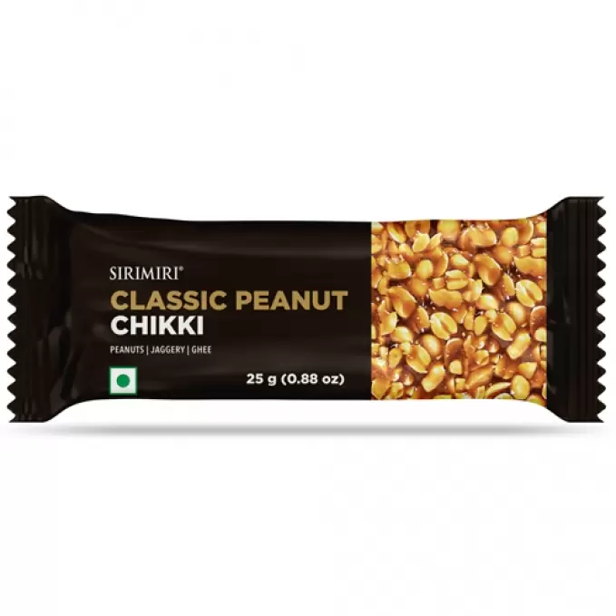 SIRIMIRI CLASSIC PEANUT CHIKKI 25g 25 gm