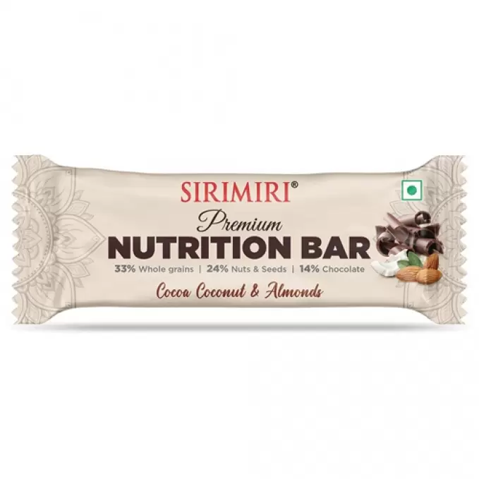 SIRIMIRI COCOA COCONUT & ALMONDS NUTRITION BAR 40g 40 gm
