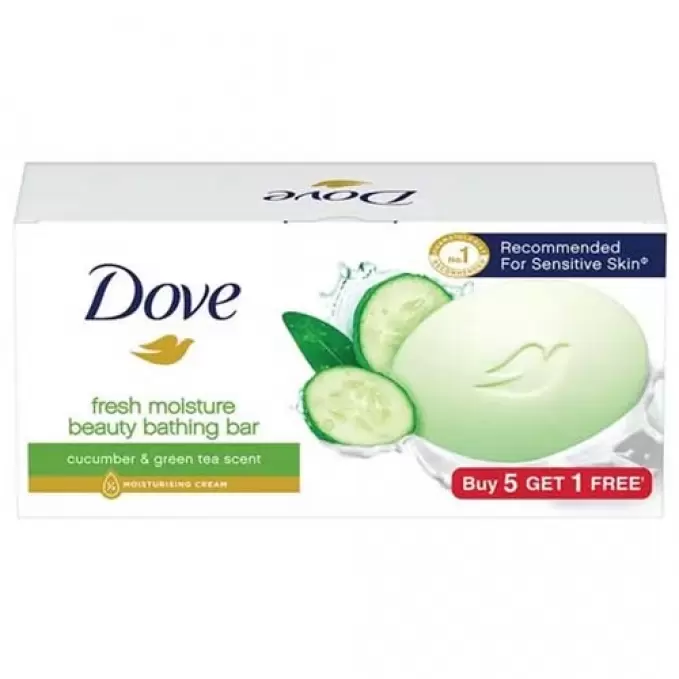 DOVE CUCUMBER&GREEN TEA SOAP 5*75gm 75 gm