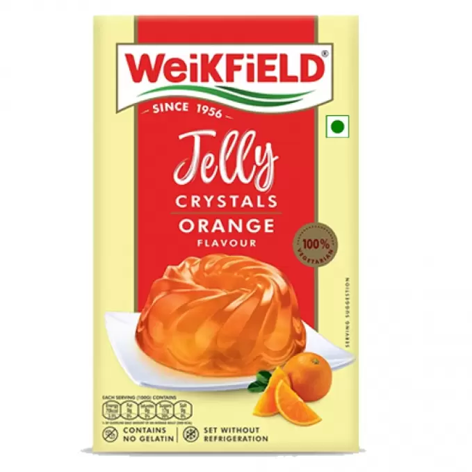 WEIKFIELD JELLY CRYSTALS MIX ORANGE 90g 90 gm