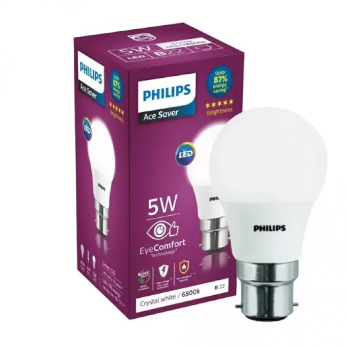PHILIPS ACE SAVER LED LAMP 5W 1 Nos