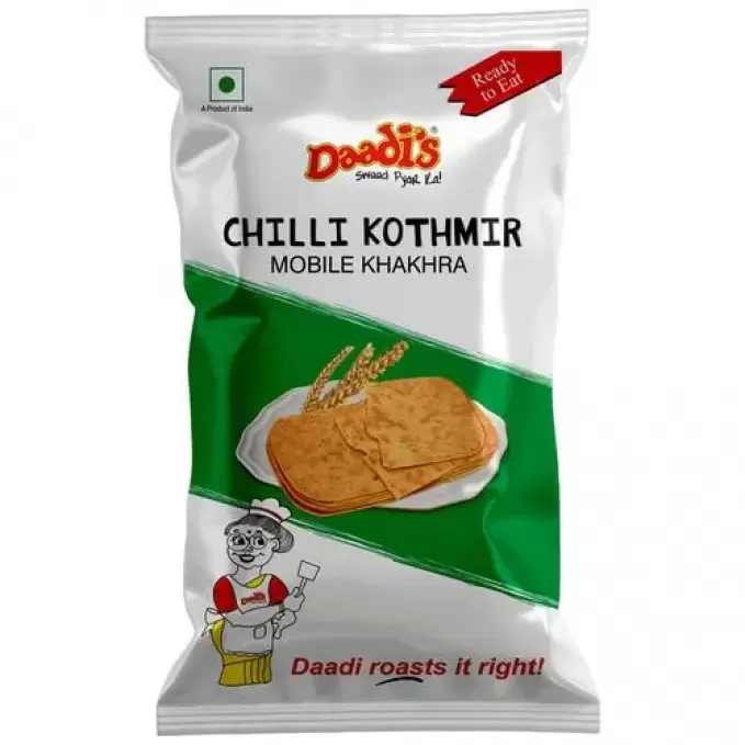 DAADI S MOBILE KHAKHRA CHILLI KOTHMIR 40g 40 gm