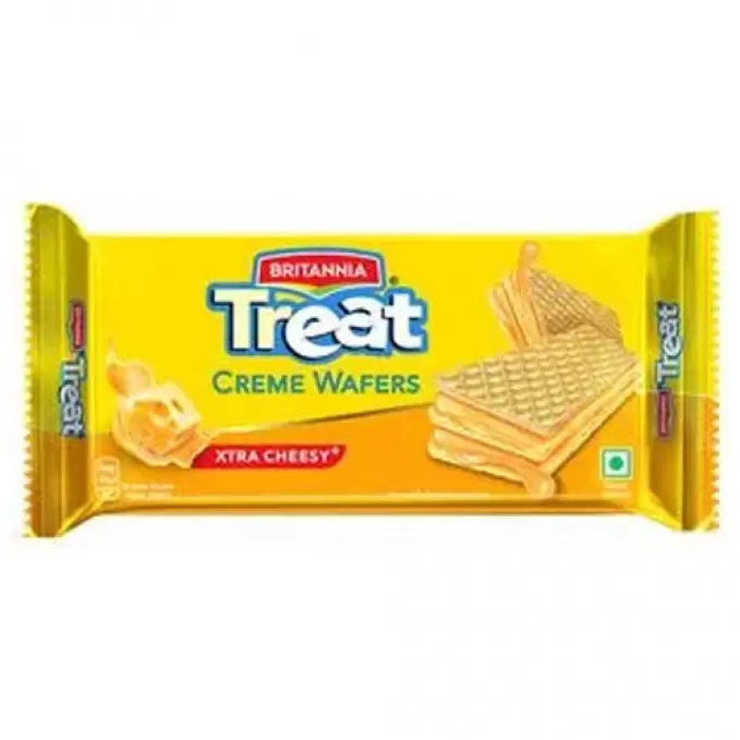 BRITANNIA TREAT CREME WAFER XTRA CHEESY 60g 60 gm