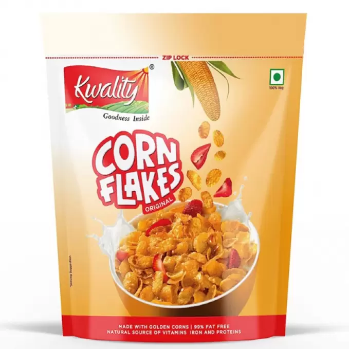 KWALITY CORN FLAKES ORIGINAL 500g 500 gm