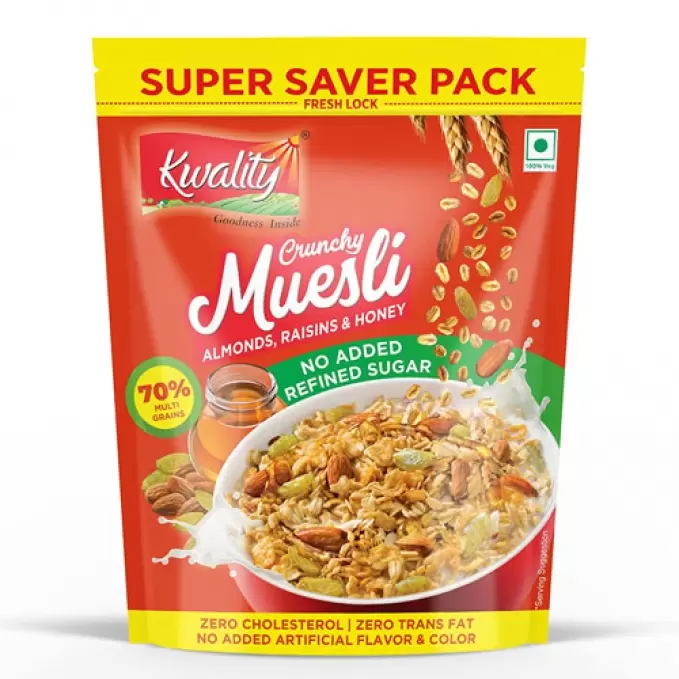 KWALITY CRUNCHY MUESLI 700g 700 gm