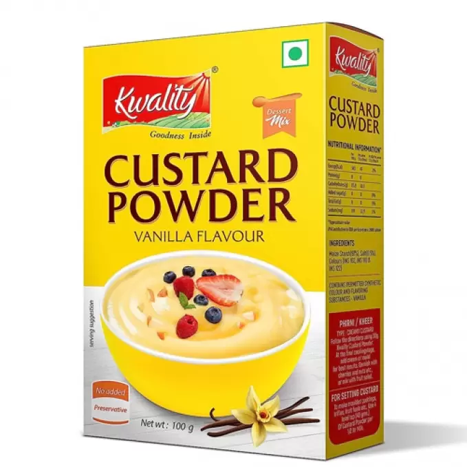 KWALITY CUSTARD POWDER VANILLA 100g 100 gm