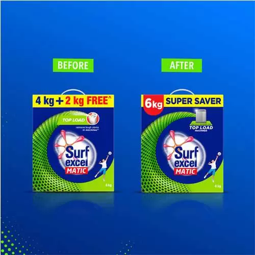 SURF EXCEL MATIC TOP LOAD 6KG 6 kg