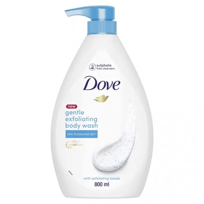 DOVE GENTLE EXFOLIATING BODY WASH 800ml 800 ml