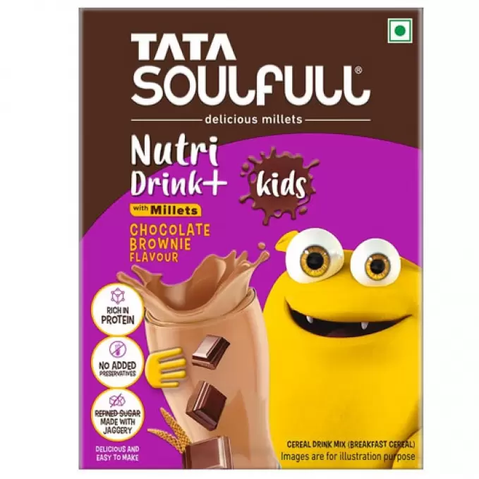 TATA SOULFULL NUTRI DRINK CHOCOLATE & BROWNIE 200g 200 gm