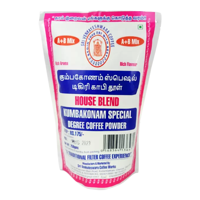 KUMBAKONAM SPECIAL A+B MIX DEGREE COFFEE POWDER 250gm 250 gm