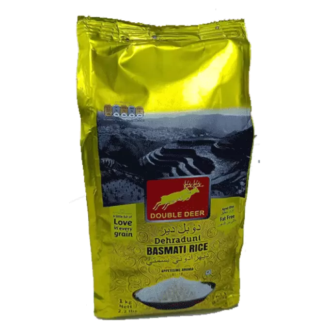 DOUBLE DEER BASMATI RICE 1KG+250GM 1 kg