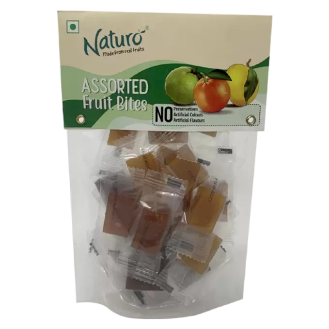 NATURO ASSORTED FRUIT BITES 140g 140 gm