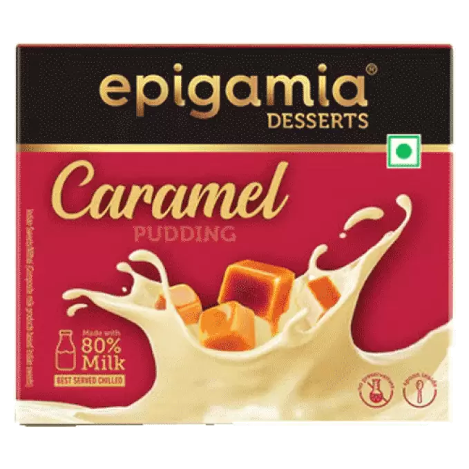 EPIGAMIA DESSERTS CARAMEL PUDDING 70g 70 gm
