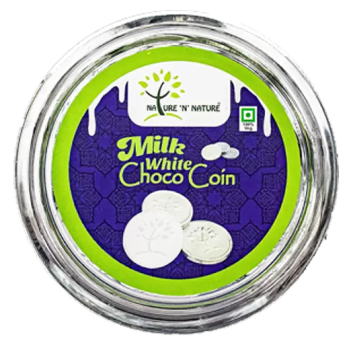 NATURE N NATURE MILK WHITE CHOCO COIN  135 gm