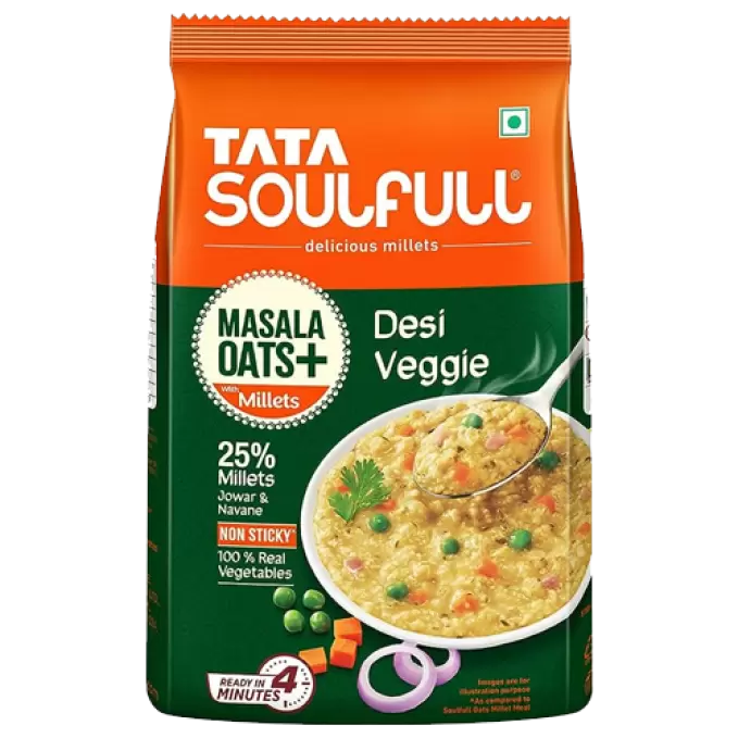 TATA SOULFULL MASALA OATS+ VEGGIE  500 gm