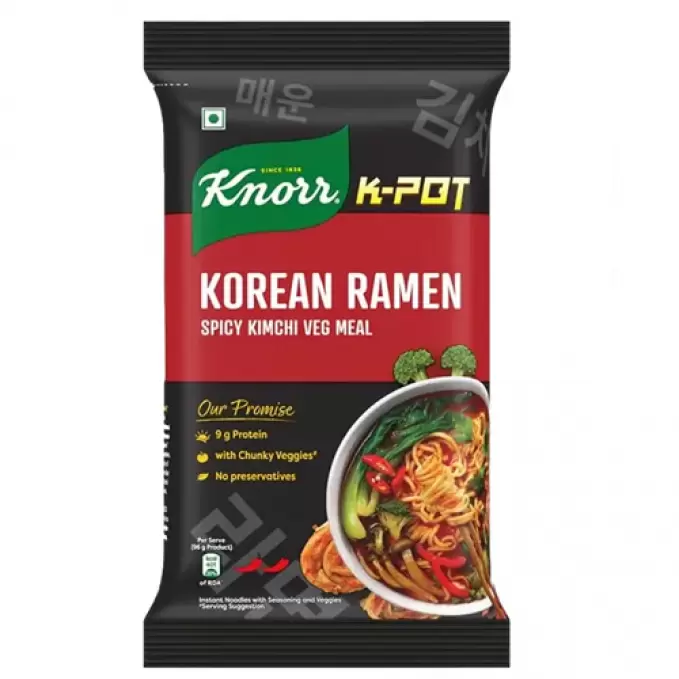 KNORR KOREAN RAMEN KIMCHI VEG MEAL NOODLES  96 gm