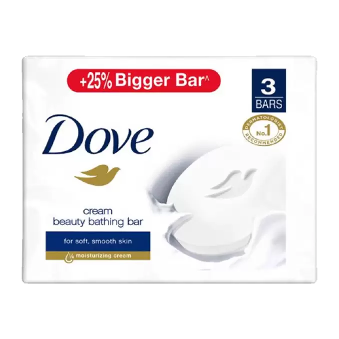 DOVE CREAM BEAUTY BATHING BAR 3*125G 125 gm