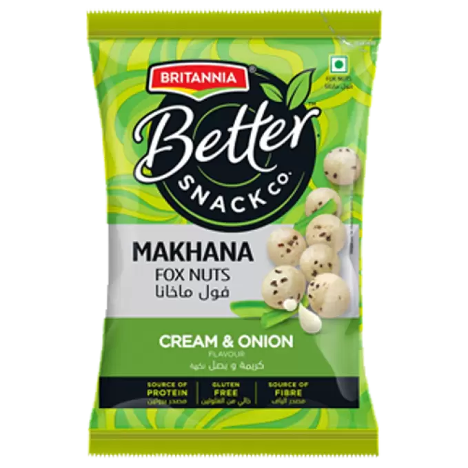 BRITANNIA MAKHANA CREAM & ONION  75 gm