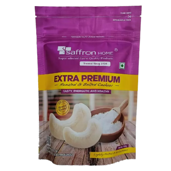 SAFFRON EXTRA PREMIUM ROASTED & SALTED CASHEW  200 gm