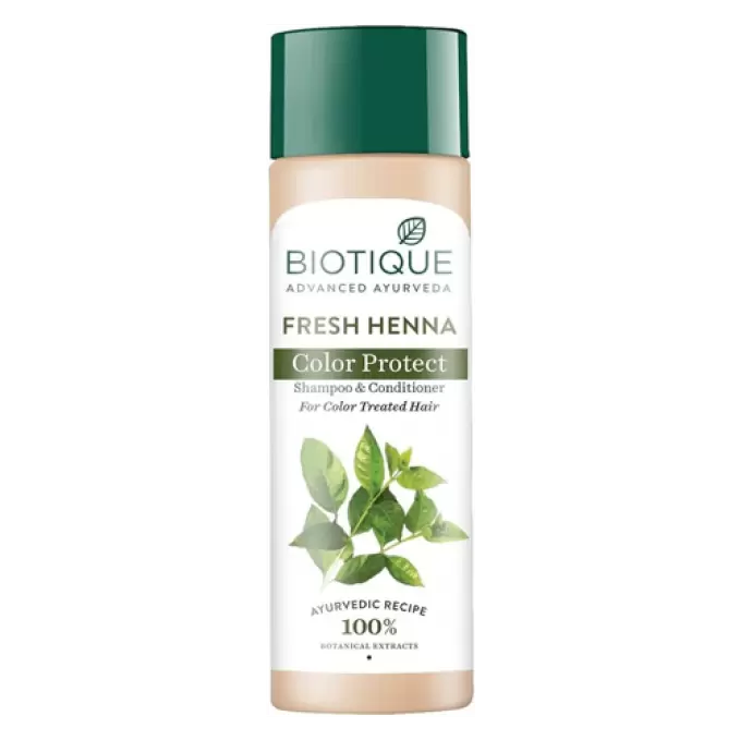 BIOTIQUE HENNA LEAF FRESH TEXTURE SHAMPOO & CONDITIONER 120 ml