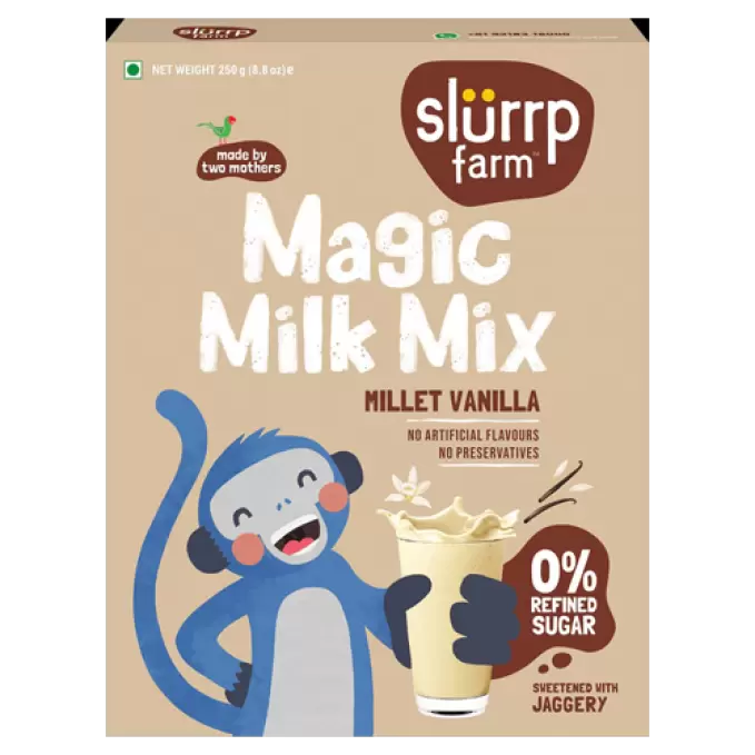 SLURRP FARM MAGIC MILK MIX MILLET VANILLA 250GM 250 gm