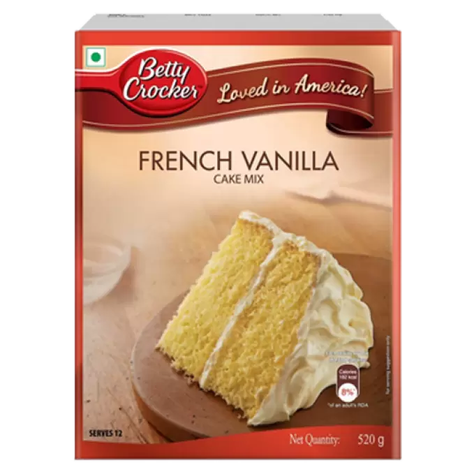 BETTY CROCKER  FRENCH VANILLA CAKE MIX 520 gm