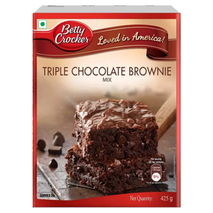 BETTY CROCKER TRIPLE CHOCOLATE BROWNIE MIX 425G 425 gm