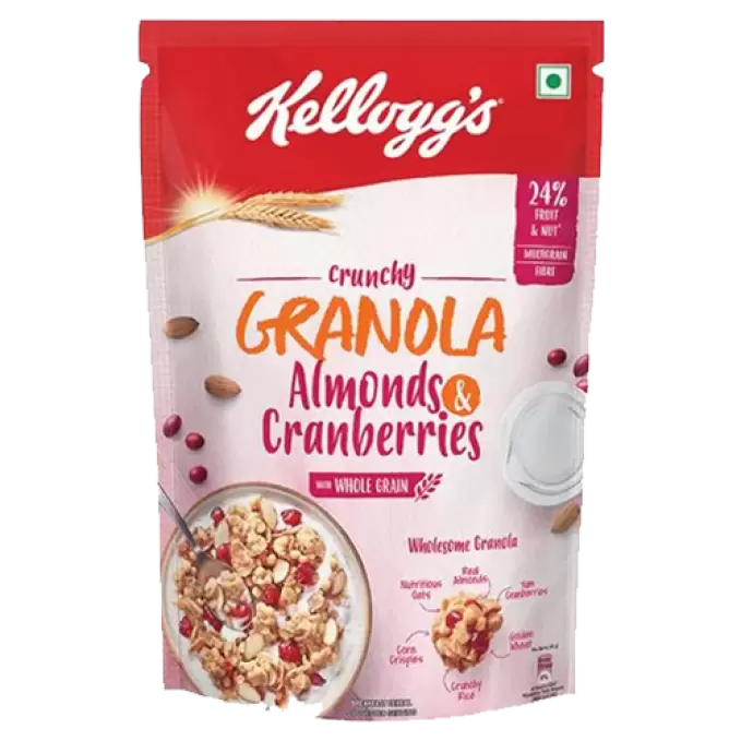 KELLOGG S CRUNCHY GRANOLA ALMONDS&CRANBERRIES  150 gm