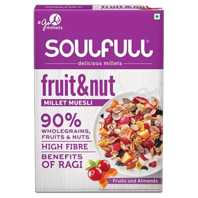 SOULFULL FRUIT&NUT MILLET MUESLI 400 gm