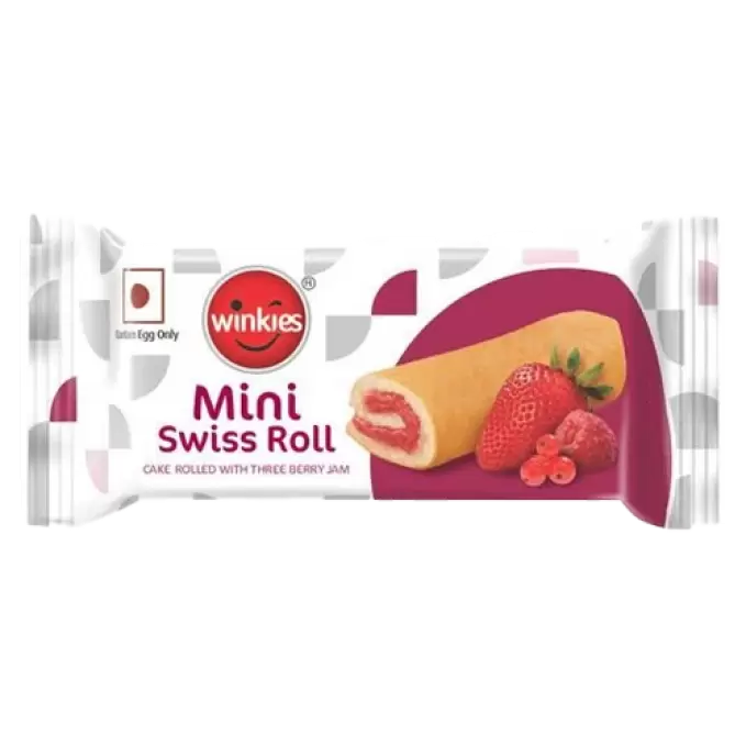 WINKIES MINI SWISS BERRY ROLL  30 gm