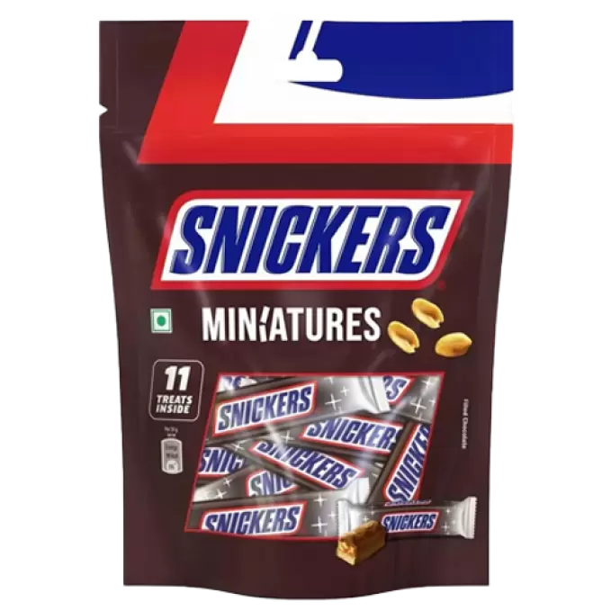 SNICKERS MINIATURES  PKT 120 gm