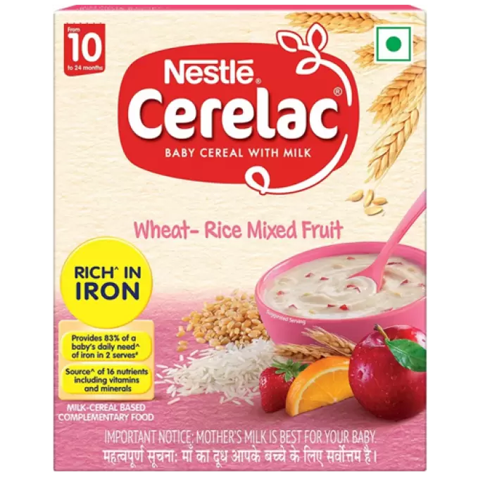 CERELAC WHEAT RICE MIXED FRUIT (STAGE 3) 300 gm