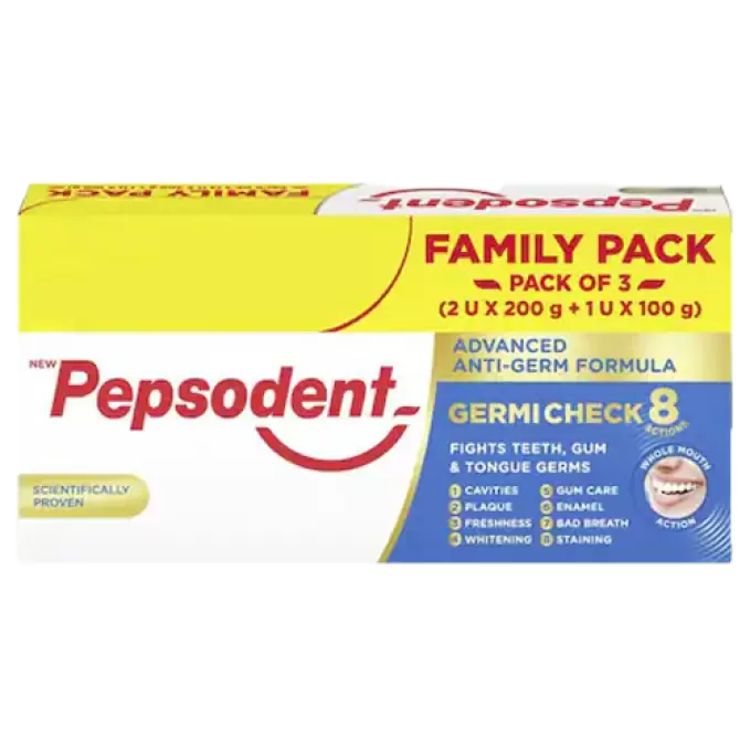 PEPSODENT GERMI CHECK BUY 200 X 2 X 100GM 500 gm