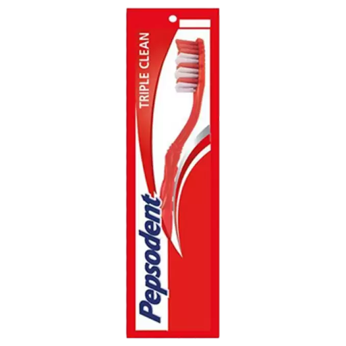 PEPSODENT TRIPLE CLEAN MEDIUM TOOTH BRUSH 1 Nos