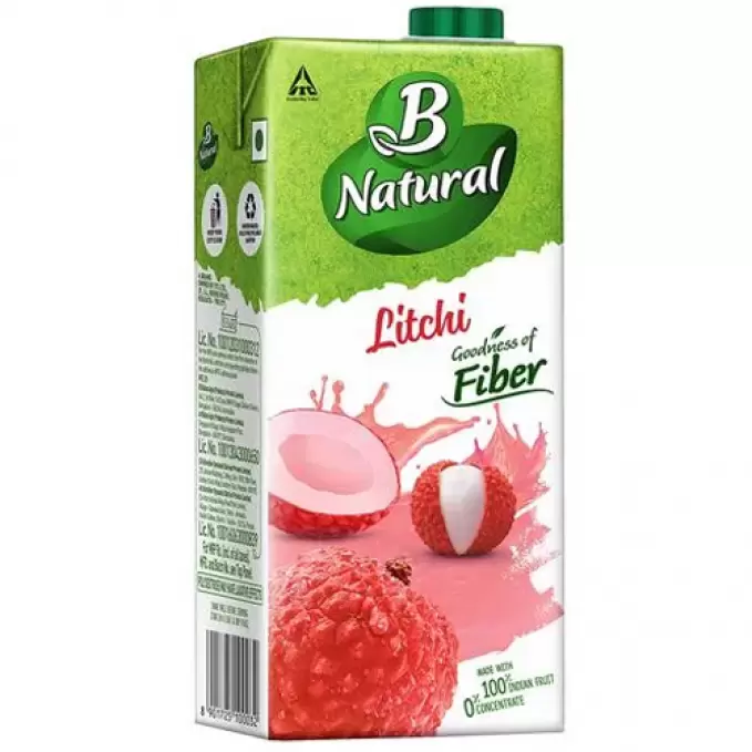 B NATURAL LITCHI LUSCIOUS JUICE 1 l