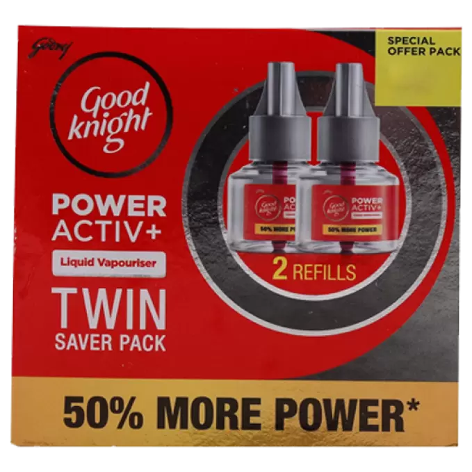 GOOD KNIGHT ACTIVE+CARTEGE TWIN SAVE PACK  45 ml