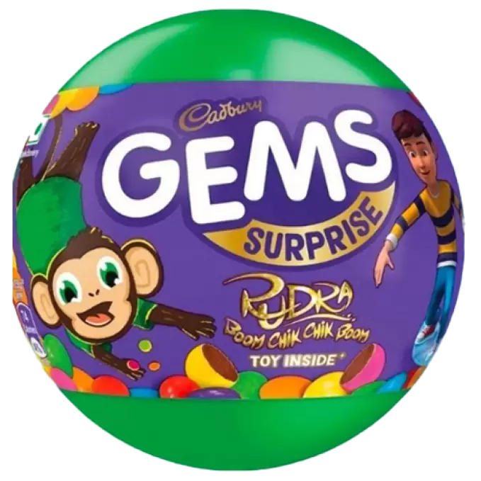 CADBURY GEMS SURPRISE BALL 17.8 gm