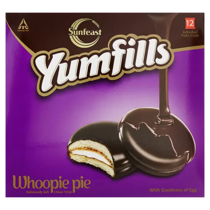 SUNFEAST YUMFILLS WHOOPIE PIE 242 gm