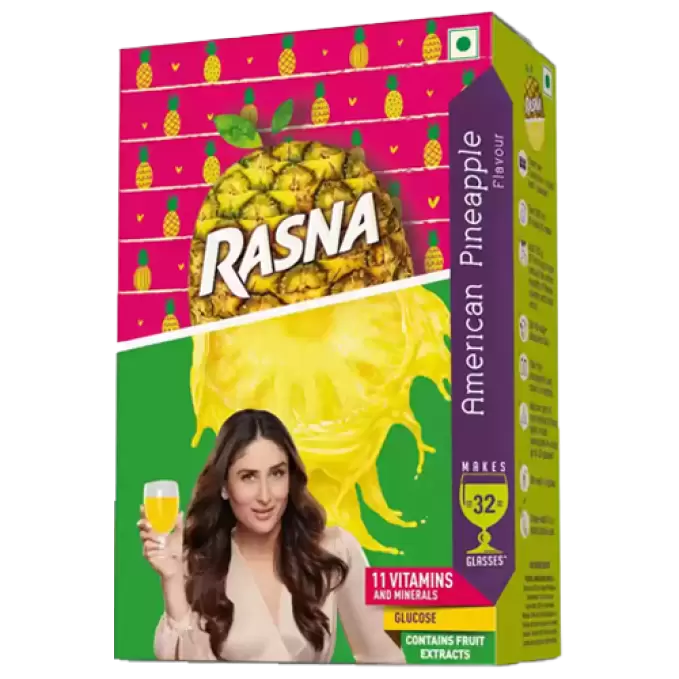 RASNA FRUIT FUN PINEAPPLE (32GLASS) 100 gm