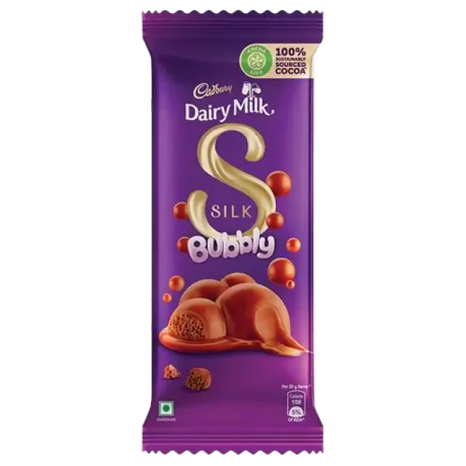 CADBURY DAIRY MILK SILK BUBBLY 120 gm