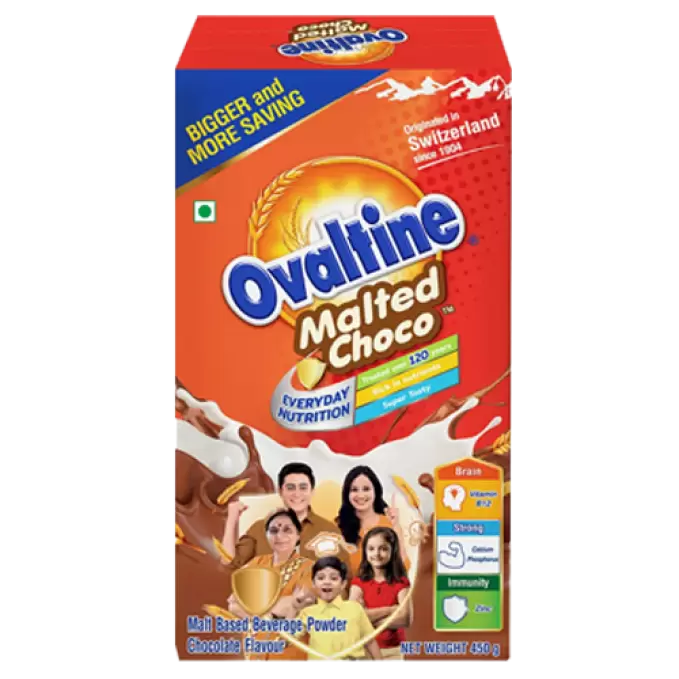 OVALTINE MALTED CHOCOLATE FLAVOUR 450G REFILL 450 gm